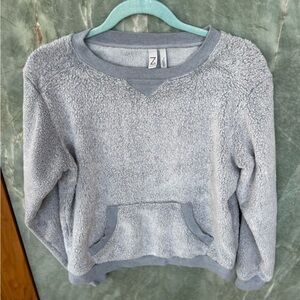Z by Zella Blue Gray Women's Fleece Sweater